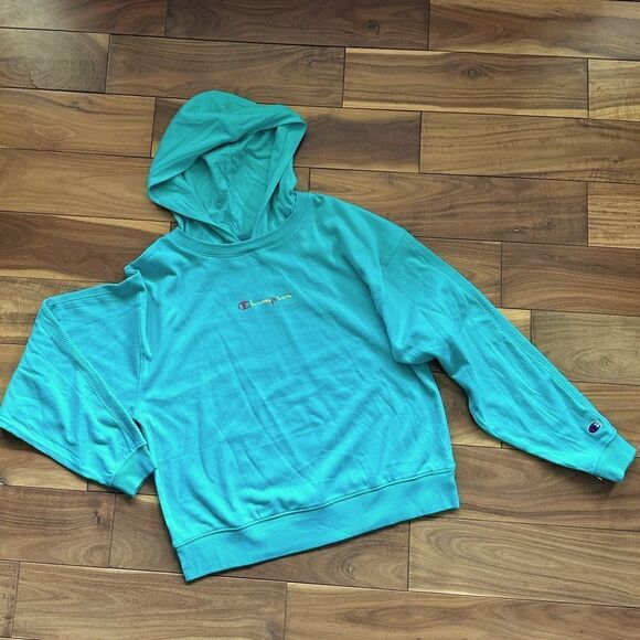 Champion Tops - NWOT Champion Lightweight hoody Teal Med